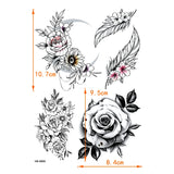 Qfdian  Beauty Flower Waterproof Temporary Tattoo Sticker On Body  Art Tattoo Fake Tattoo Sleeve  Tatouage Henna Tatoo Sleeve