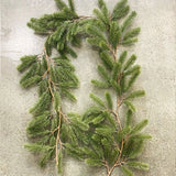 Qfdian  Artificial Green Plants New Year Christmas Garland Wreaths Home Party Decoration Pine Tree Rattan Hanging Ornament For Kids