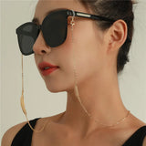 2024 Fashion Masking Chains for Women Sunglasses Chains Glasses Cord Holder Gold Color Leaf Eyewear Lanyard Necklace Strap Rope