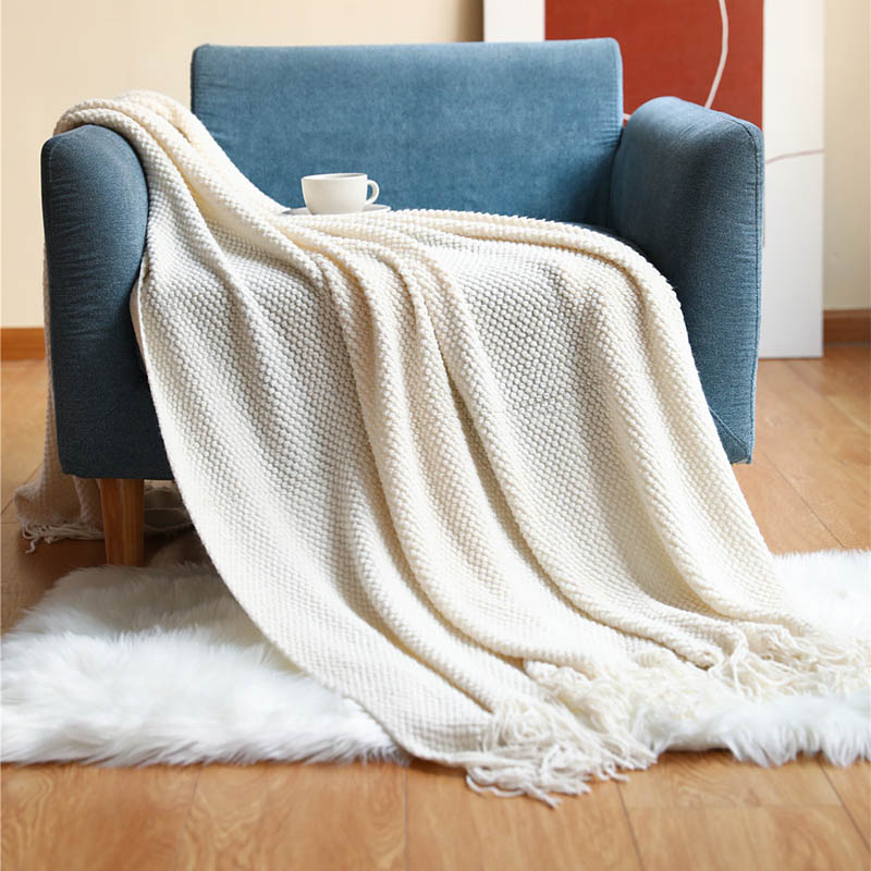 Nordic Knitted Blanket Sofa Bed Decorative Bed Thread Blankets Sofa Office Nap Throw Blankets Soft Towel Bed Plaid Tapestry