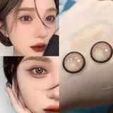 Qfdian Contact Lenses myopia Prescription Lenses With Diopters colored contacts for eyes Cosmetics Beauty Natural Butterfly Color Lens