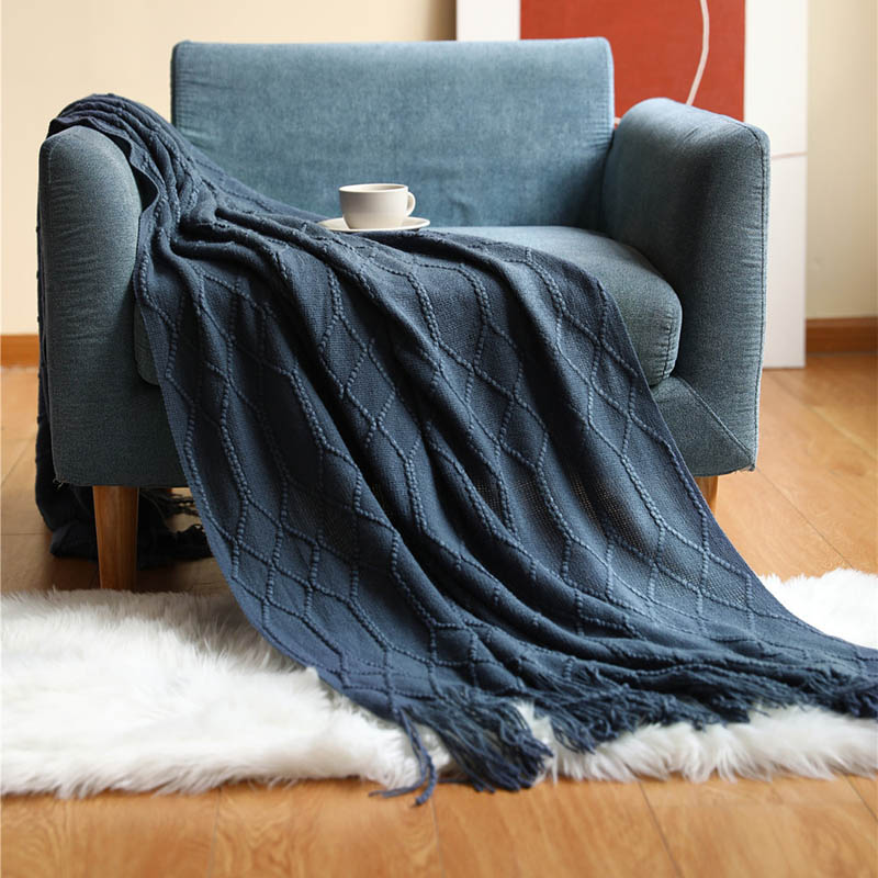 Nordic Knitted Blanket Sofa Bed Decorative Bed Thread Blankets Sofa Office Nap Throw Blankets Soft Towel Bed Plaid Tapestry