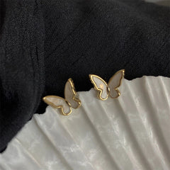 2024 Korean Retro Acrylic Butterfly Earrings Fashion Cute Animal Brincos  Statement stud Earrings Jewelry Gift