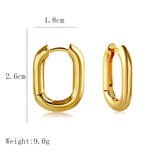 Fashion Vintage Stud Earrings For Women Exquisite Statement Geometric Gold Color Earrings Wedding Jewelry