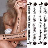 Qfdian  Large Realistic Flower Fake Tattoo Stickers For Woman Female Azalea Snake Flower Temporary Tattoos Body Art Water Transfer Tatoo