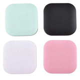 Qfdian 1Pcs Color Contact Lenses Case with Mirror Unisex Lovely Travel Kit Cute Style Solid Container Glasses Lenses Box