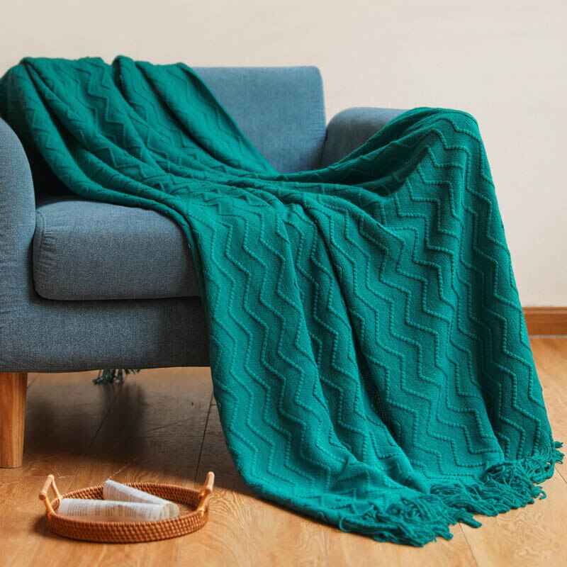 Nordic Knitted Blanket Sofa Bed Decorative Bed Thread Blankets Sofa Office Nap Throw Blankets Soft Towel Bed Plaid Tapestry