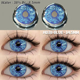 Qfdian Cosplay HD38 Blue 14.5mm 1 Pair | 1 Year
