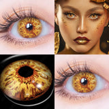 Qfdian Cosplay HD38 Yellow 14.5mm 1 Pair | 1 Year