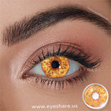 Qfdian Cosplay HD38 Yellow 14.5mm 1 Pair | 1 Year