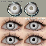 Qfdian Cosplay HD53 Gray 14.2mm 1 Pair | 1 Year