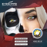 Qfdian Cosplay HD61 Blue 14.5mm 1 Pair | 1 Year