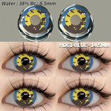 Qfdian Cosplay HD61 Blue 14.5mm 1 Pair | 1 Year