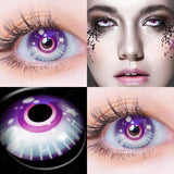 Qfdian Cosplay HD64 Purple 14.5mm 1 Pair | 1 Year