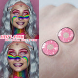 Qfdian Cosplay HD71 Pink 14.5mm 1 Pair | 1 Year