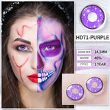 Qfdian Cosplay HD71 Purple  14.5mm 1 Pair | 1 Year