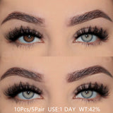Qfdian Holland Gray 1 Day Use I 14.5mm, 10 Pcs=5Pair