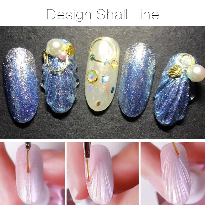 MSHARE 3d Top Coat No Wipe Vanish Polish 4 In 1 Shell Nail Art Topcoat Rhinestone Reinforce Builder Nail Extension Gel 10ml