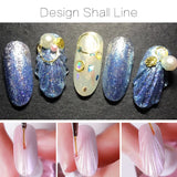 MSHARE 3d Top Coat No Wipe Vanish Polish 4 In 1 Shell Nail Art Topcoat Rhinestone Reinforce Builder Nail Extension Gel 10ml