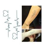 Qfdian  temporary tattoo Men and women love tattoos  sexy products waterproof disposable tattoo stickers to cover the scar