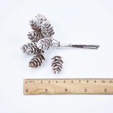 Qfdian  10pcs/Bundle Artificial Plants Fake Pine Cone Decorative Flowers Wreaths Christmas Home Decor Diy Wedding Handmade Pompon