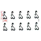 Qfdian  Alphabet Temporary Tattoo Body Art Sleeve Arm Flash Tattoo Stickers 10.5*6cm Waterproof Tatto Henna Tattoo Fake Tatoo Sticker