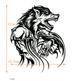 Qfdian  Werewolf Waterproof Temporary Tattoo Sticker Tatouage Christian Tatoo Kids body Art Stickers Henna Tattoos Art Tattoo