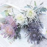 Qfdian  Artificial Flowers Short Branch Crab Claw 2 Fork Pincushion Christmas Garland Vase for Home Wedding Decoration Fake Planting