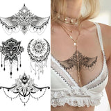 Qfdian  Infinity Symbol Tattoo Stickers For Women Female Verse Butterfly ECG Cross Infinite Temporary Tattoos Waterproof Fake Tatoo
