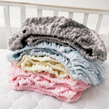 Qfdian Soft Warm Baby Bed Sheet Crib Newborn Bedding Set for Children Kids Bubble Mattress Baby Bed Linen Cover Blanket Winter Sabanas