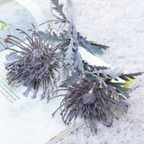 Qfdian  Artificial Flowers Short Branch Crab Claw 2 Fork Pincushion Christmas Garland Vase for Home Wedding Decoration Fake Planting