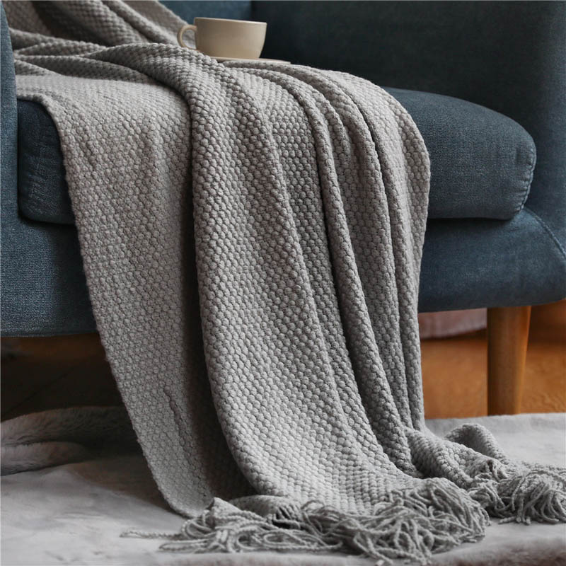 Nordic Knitted Blanket Sofa Bed Decorative Bed Thread Blankets Sofa Office Nap Throw Blankets Soft Towel Bed Plaid Tapestry