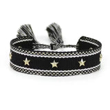 Qfdian Hand Woven Bracelets Adjustable Studded Stars Bracelet Fashion Jewelry Gifts