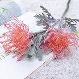 Qfdian  Artificial Flowers Short Branch Crab Claw 2 Fork Pincushion Christmas Garland Vase for Home Wedding Decoration Fake Planting