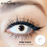 Qfdian Cosplay Pure White 14.5mm 1 Pair | 1 Year