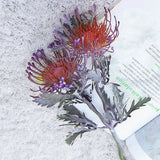 Qfdian  Artificial Flowers Short Branch Crab Claw 2 Fork Pincushion Christmas Garland Vase for Home Wedding Decoration Fake Planting
