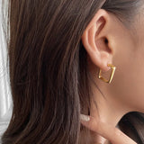 Retro Metallic Gold Color Multiple Small Circle Pendant Earrings New Jewelry Fashion Wedding Party Earrings For Woman