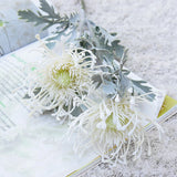 Qfdian  Artificial Flowers Short Branch Crab Claw 2 Fork Pincushion Christmas Garland Vase for Home Wedding Decoration Fake Planting