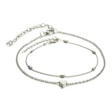New Fashion Simple Heart Female Anklets Foot Jewelry Leg New Anklets On Foot Ankle Bracelets For Women Leg Chain Jewelry Gifts