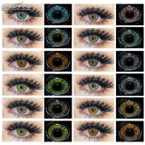 EYESHARE Contact Lenses 3 Tone Series Colored Contact Lenses for Eyes Beauty Makeup Green Colored Contacts Cosmetic for Eyes