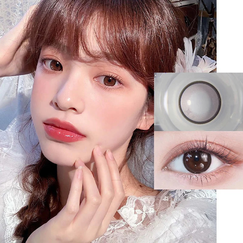 OVOLOOK-2pcs/pair Lenses Colored Eye Lenses Contact Lenses Colored Lenses for Eyes Contacts