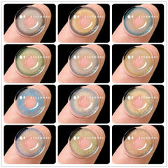 Colored Contact Lenses 2pcs Color Lens Eyes Yearly Colored Contacts Beauty Eye Contacts Cosmetic Lens Contact Lenses Lentillas