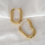 Fashion Vintage Stud Earrings For Women Exquisite Statement Geometric Gold Color Earrings Wedding Jewelry