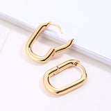 Fashion Vintage Stud Earrings For Women Exquisite Statement Geometric Gold Color Earrings Wedding Jewelry