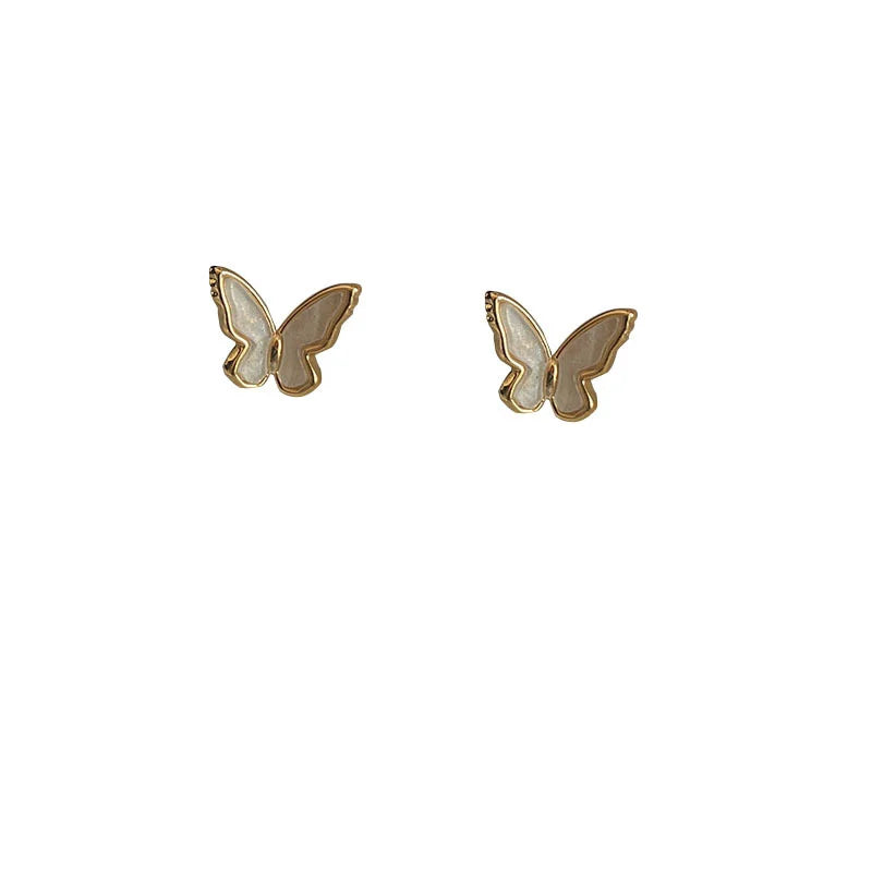 2024 Korean Retro Acrylic Butterfly Earrings Fashion Cute Animal Brincos  Statement stud Earrings Jewelry Gift