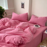 Qfdian Aesthetic Pink Series Bedding Set