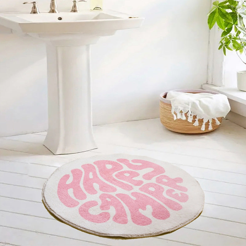 Qfdian Retro Love Shape Area Rugs