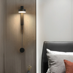 Qfdian Elegant Nordic Rotatable Wall Lamp