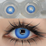 Qfdian Cosplay Nebula BLUE 14.0mm 1 Pair | 1 Year
