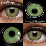 Qfdian NewYork Golden Green 14.2mm 1 Pair | 1 Year